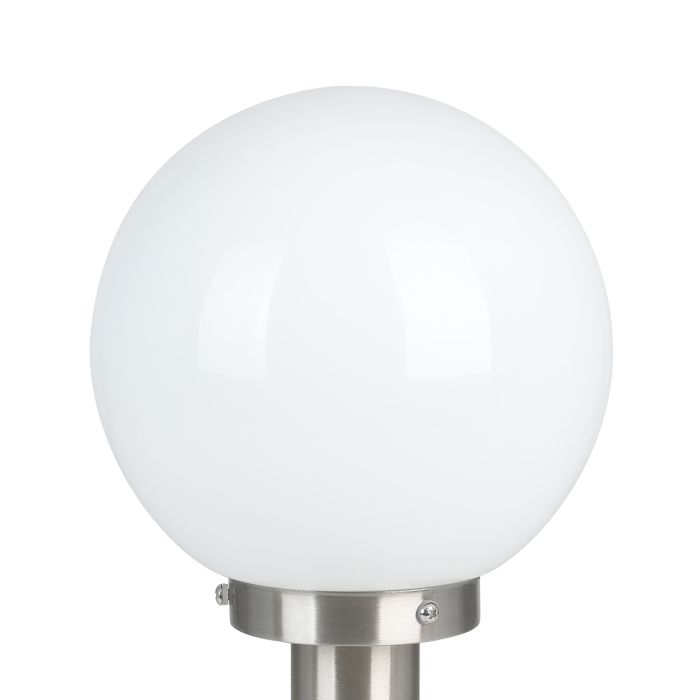 Load image into Gallery viewer, Candeeiro de Pé Exterior em Aço Inoxidável com Vidro Branco NISIA EGLO
