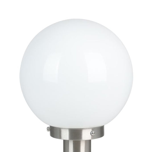 Candeeiro de Pé Exterior em Aço Inoxidável com Vidro Branco NISIA EGLO