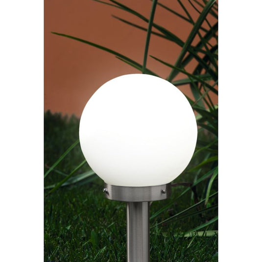 Candeeiro de Pé Exterior em Aço Inoxidável com Vidro Branco NISIA EGLO