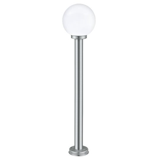 Candeeiro de Pé Exterior em Aço Inoxidável com Vidro Branco NISIA EGLO