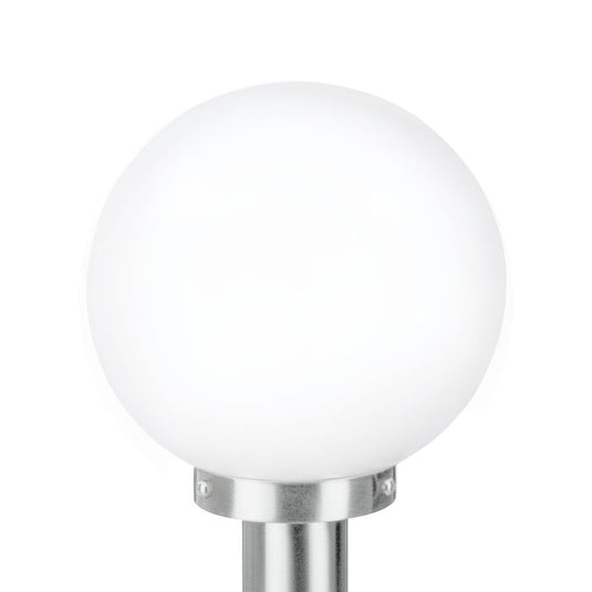 Candeeiro de Pé Exterior em Aço Inoxidável com Vidro Branco NISIA EGLO