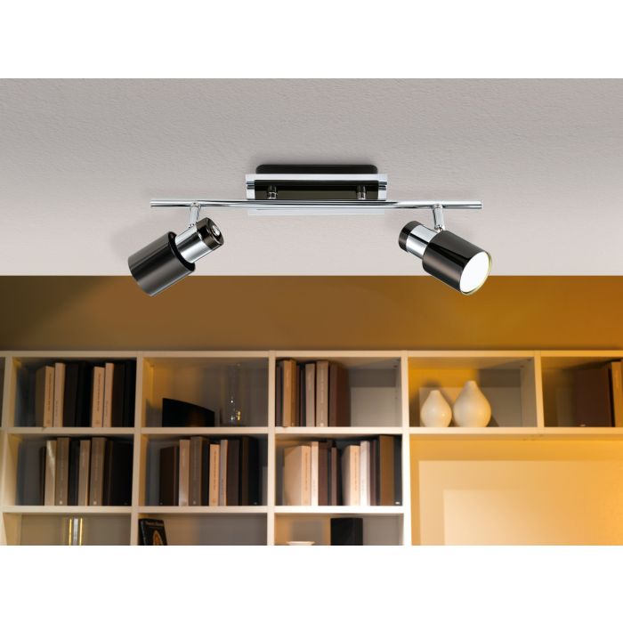 Carregue imagem no visualizador da galeriaCandeeiro de Teto LED com Cabeças Ajustáveis DAVIDA EGLO
