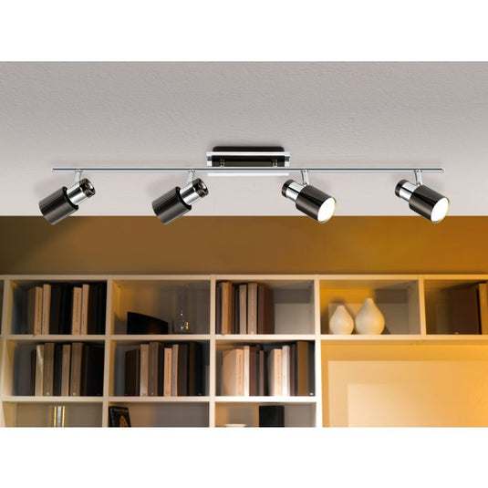 Candeeiro de Teto LED com 4 Projetores Ajustáveis DAVIDA EGLO