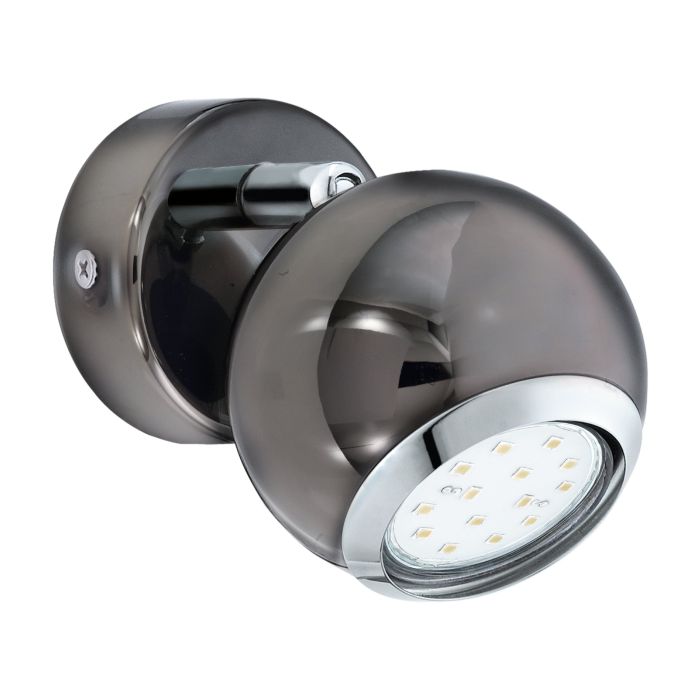 Cargue la imagen en el visor de la galería, Foco LED de Parede e Teto em Metal Níquel Preto BIMEDA EGLO
