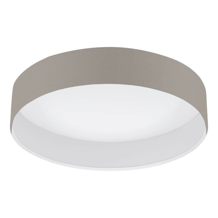 Chargez l'image dans la visionneuse de la galerie, Candeeiro de teto com LED e abajur taupe PASTERI EGLO
