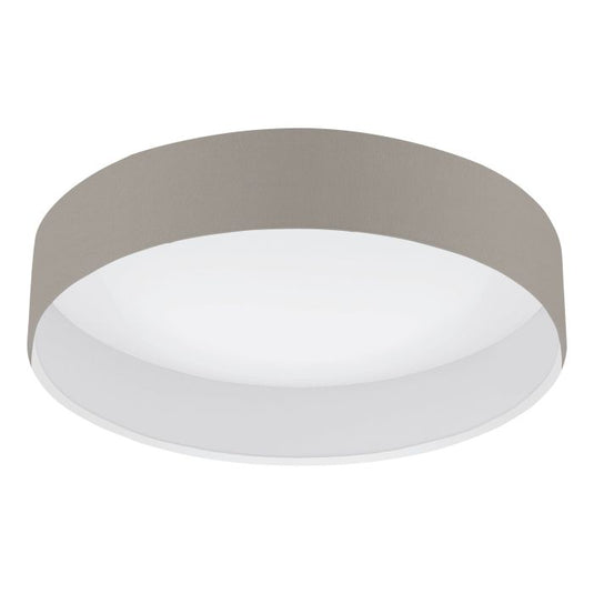 Candeeiro de teto com LED e abajur taupe PASTERI EGLO