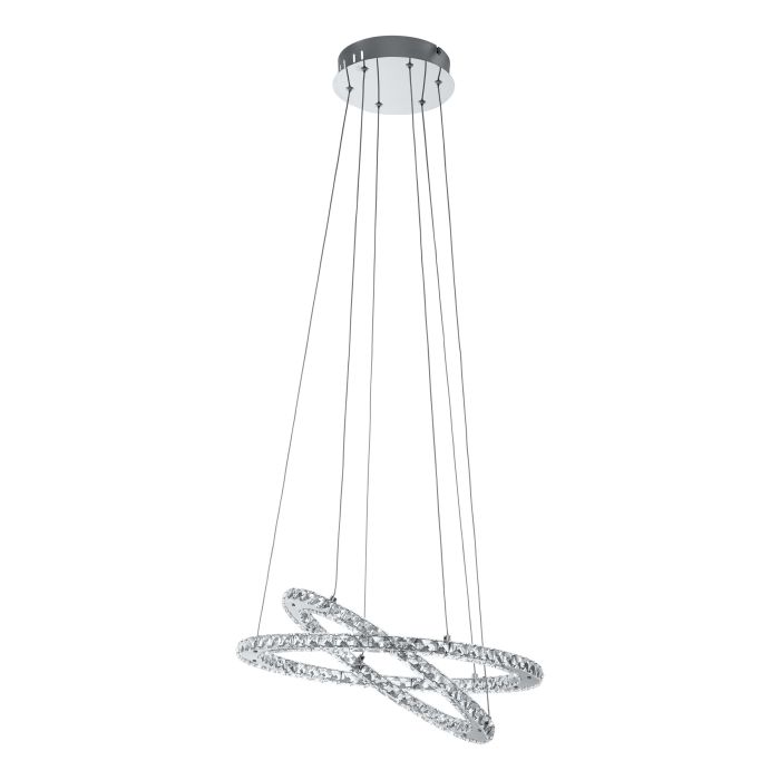 Load image into Gallery viewer, Candeeiro de Teto Suspenso VARRAZO com LED e Cristais Elegantes
