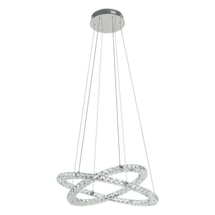 Load image into Gallery viewer, Candeeiro de Teto Suspenso VARRAZO com LED e Cristais Elegantes
