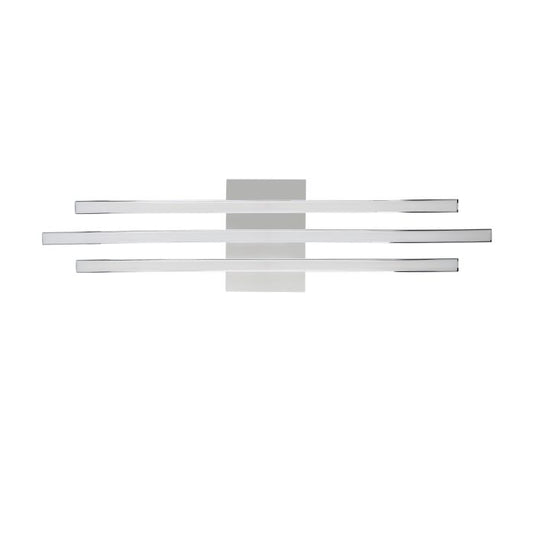 Plafon LED em Metal Cromado com Três Perfis LED RONCADE EGLO
