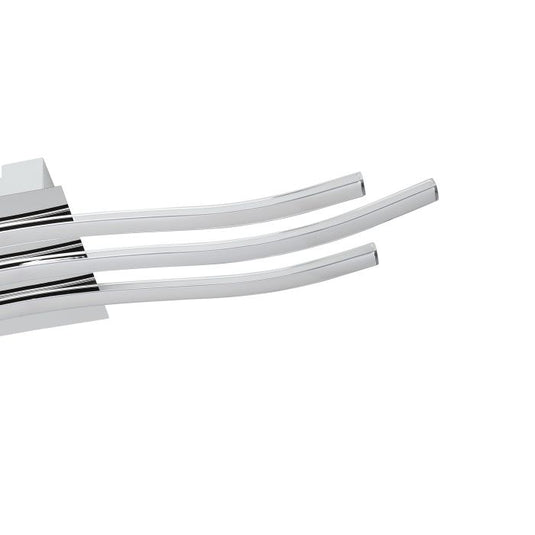 Plafon LED em Metal Cromado com Três Perfis LED RONCADE EGLO