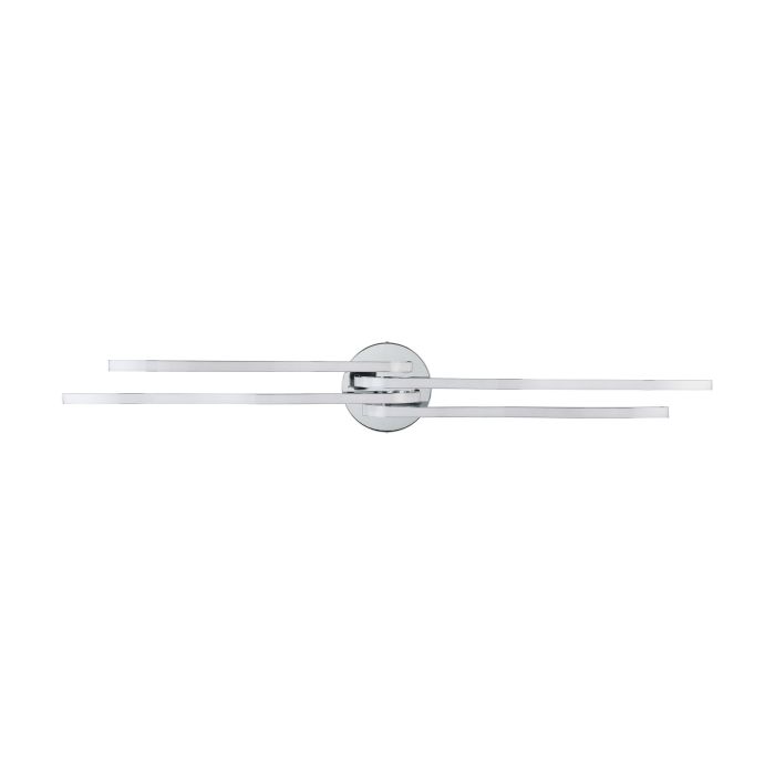 Load image into Gallery viewer, Plafon LED com Quatro Perfis Curvados em Metal Cromado RONCADE EGLO
