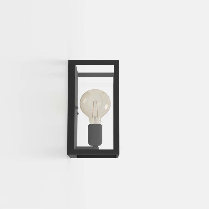 Carregue imagem no visualizador da galeriaAplique de Parede com Moldura de Metal Preto e Vidro Transparente CHARTERHOUSE EGLO
