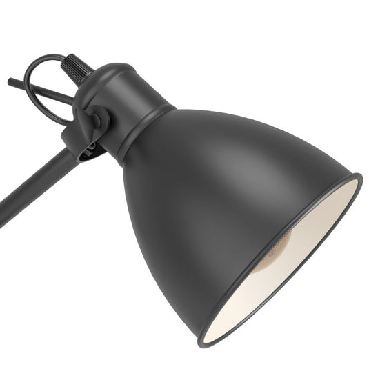 Candeeiro de Mesa com Braço Ajustável Preto e Branco PRIDDY EGLO