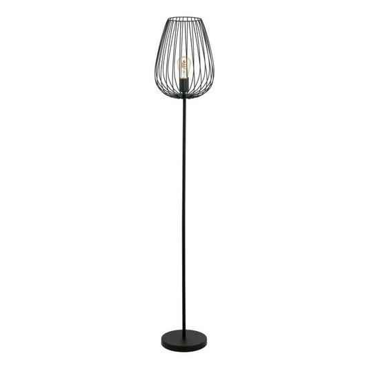 Candeeiro de Pé NEWTOWN com Abajur Oval em Arame Preto - EGLO