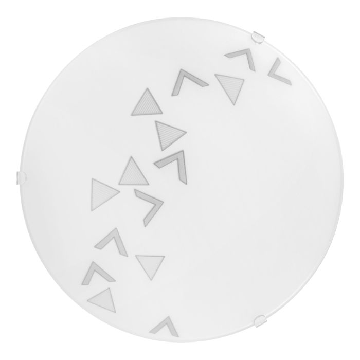 Cargue la imagen en el visor de la galería, Plafon de Teto com Vidro Branco Acetinado e Metal MARS EGLO
