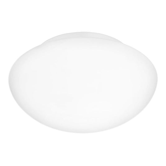 Candeeiro de Teto Redondo em Metal Branco e Vidro Opalino ELLA EGLO