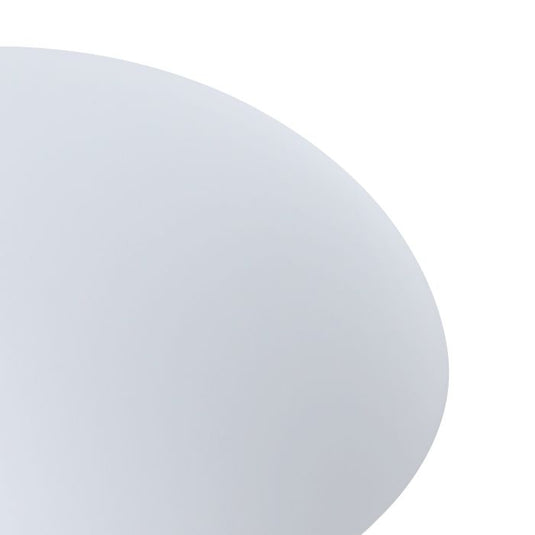Candeeiro de Teto Redondo em Metal Branco e Vidro Opalino ELLA EGLO