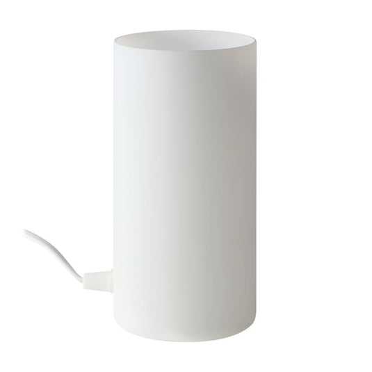 Candeeiro de Mesa com Cilindro de Vidro Opalino Branco GEO EGLO