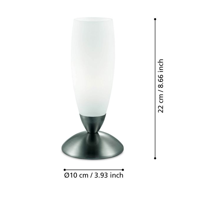 Chargez l'image dans la visionneuse de la galerie, Candeeiro de mesa com vidro acetinado branco SLIM EGLO
