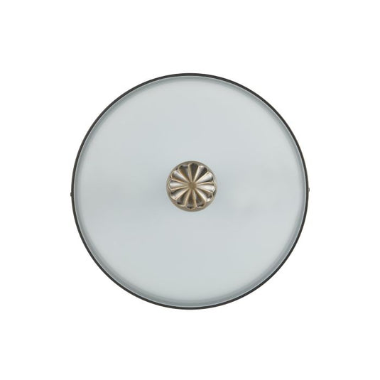 Plafon de Teto com Abajur em Vidro Branco Acetinado IMPERIAL EGLO