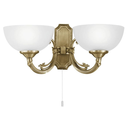 Aplique de Parede com Dois Braços em Metal Bronze SAVOY EGLO