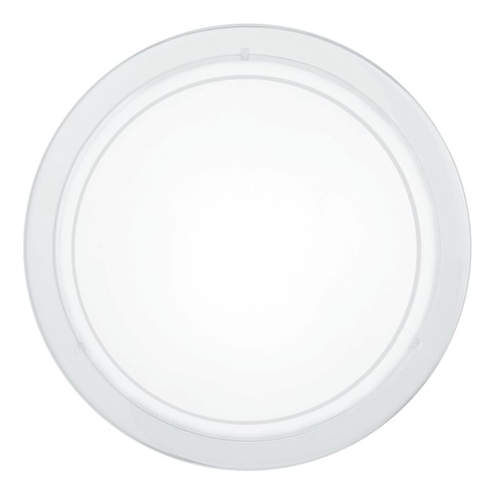 Load image into Gallery viewer, Plafon de Teto em Metal Branco com Tampa de Vidro PLANET 1 EGLO
