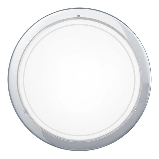 Plafon de Teto Redondo com Vidro Branco PLANET 1 EGLO