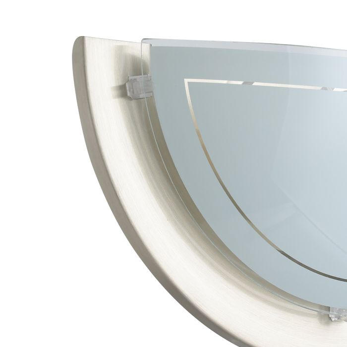 Cargue la imagen en el visor de la galería, Aplique de Parede Metal Níquel Mate com Vidro PLANET 1 EGLO
