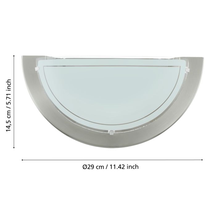 Cargue la imagen en el visor de la galería, Aplique de Parede Metal Níquel Mate com Vidro PLANET 1 EGLO
