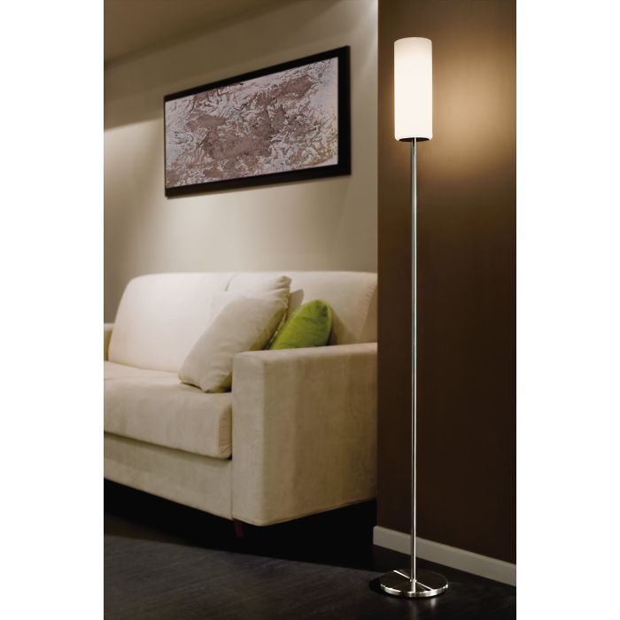 Load image into Gallery viewer, Candeeiro de Pé TROY 3 EGLO – Design Elegante com Vidro Acetinado
