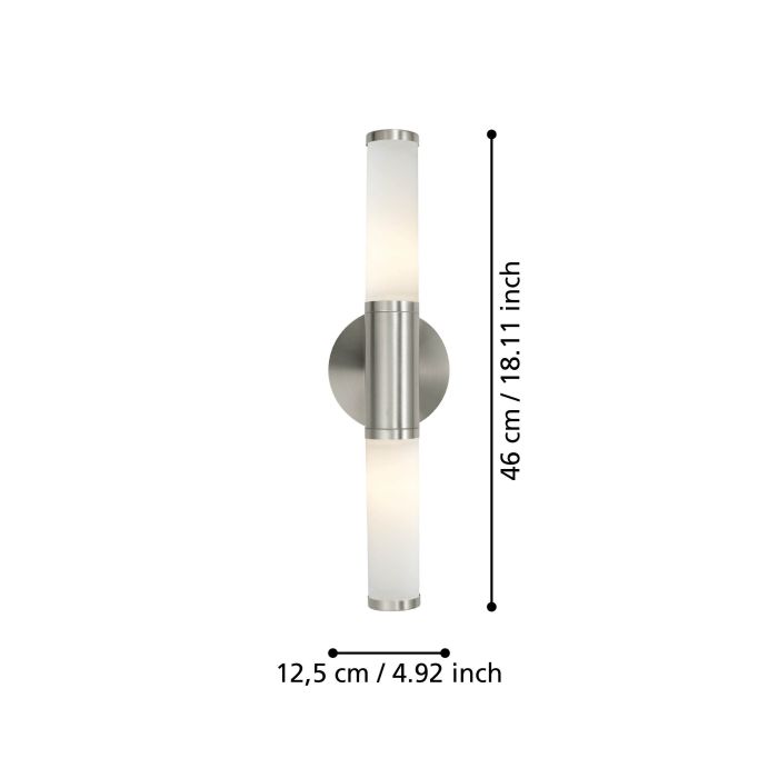 Load image into Gallery viewer, Aplique de Parede LED com Difusor em Vidro Opalino PALMERA EGLO
