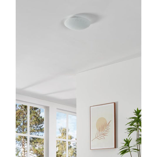 Candeeiro de Teto com Vidro Branco Acetinado e Motivos Florais MARS 1 EGLO