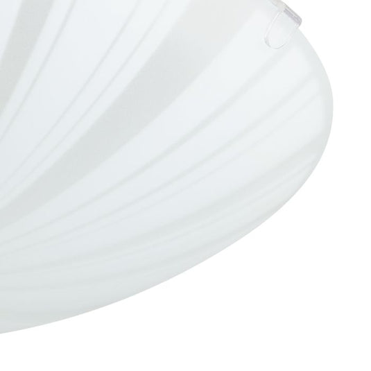 Candeeiro de Teto com Vidro Branco Acetinado e Metal MARS 1 EGLO