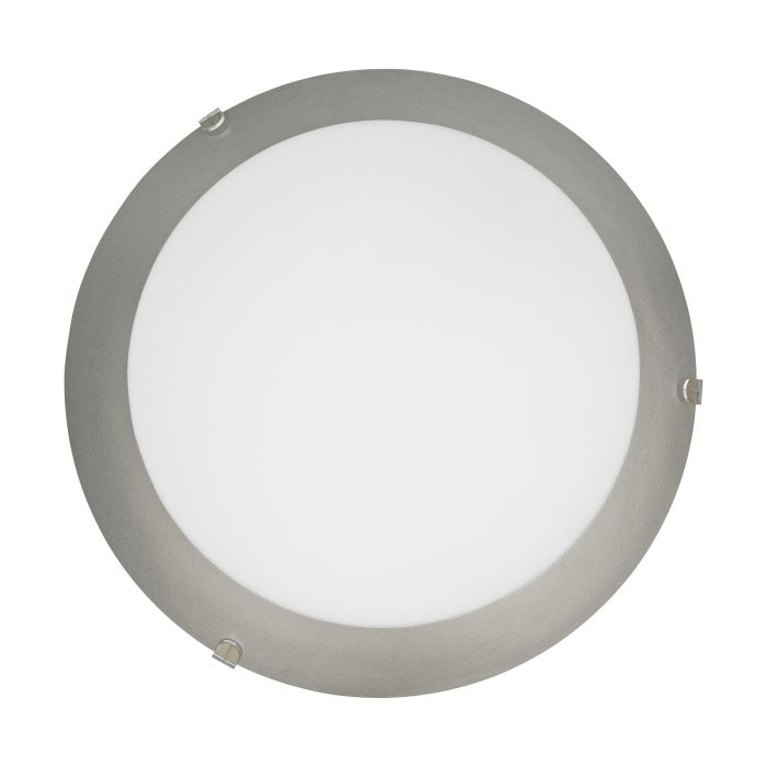 Carregue imagem no visualizador da galeriaCandeeiro de Teto Redondo em Metal e Vidro Branco Acetinado MARS 1 EGLO
