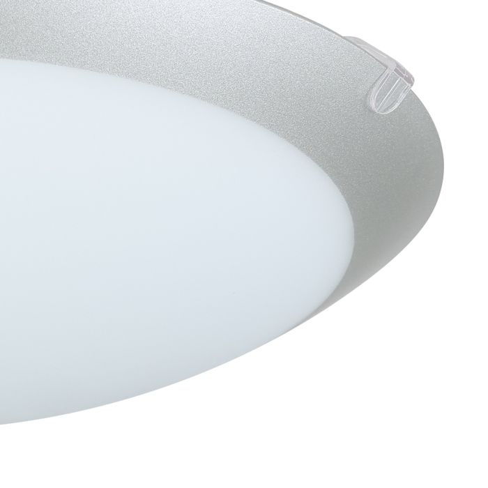 Carregue imagem no visualizador da galeriaCandeeiro de Teto Redondo em Metal e Vidro Branco Acetinado MARS 1 EGLO

