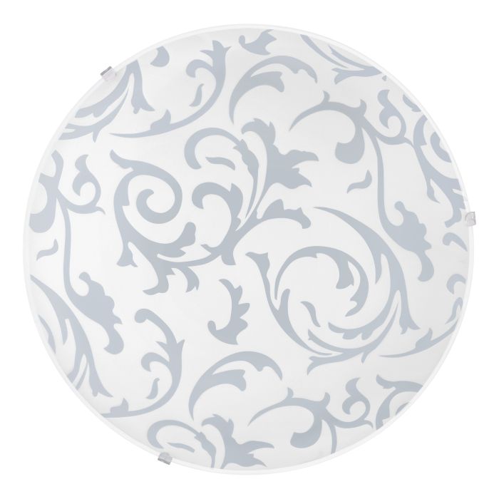 Load image into Gallery viewer, Plafon de Teto com Vidro Branco Acetinado e Detalhes Florais SCALEA 1 EGLO
