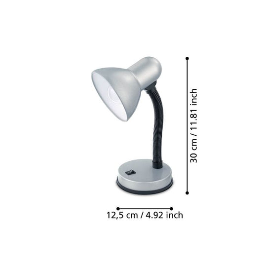 Candeeiro de Mesa Metálico com Pescoço Ajustável BASIC 1 EGLO