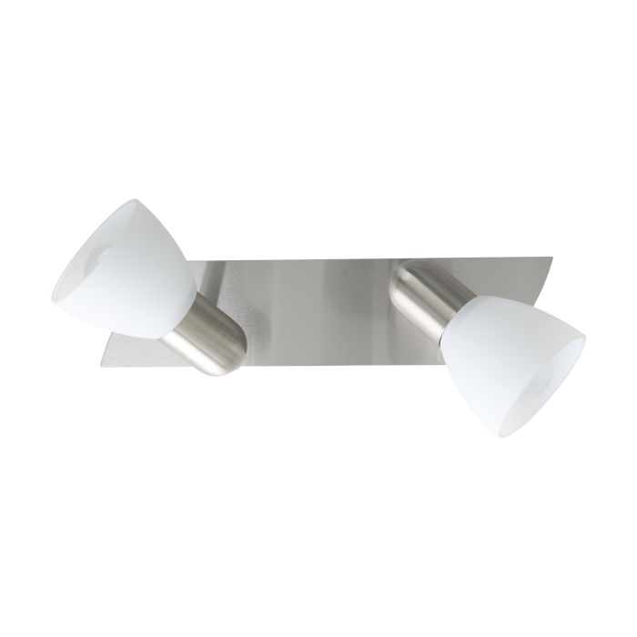 Cargue la imagen en el visor de la galería, Foco de Teto com Dois Focos Móveis e Vidro Branco Acetinado ENEA EGLO
