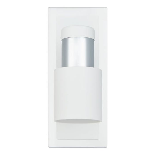 Foco LED de Parede com Corpo Metálico Branco e Cromado DAVIDA EGLO