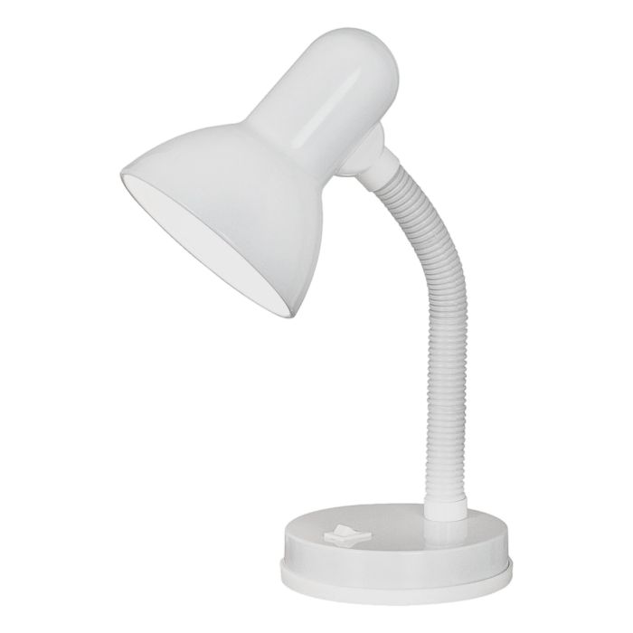 Chargez l'image dans la visionneuse de la galerie, Candeeiro de Mesa em Metal Branco com Pescoço Ajustável BASIC EGLO
