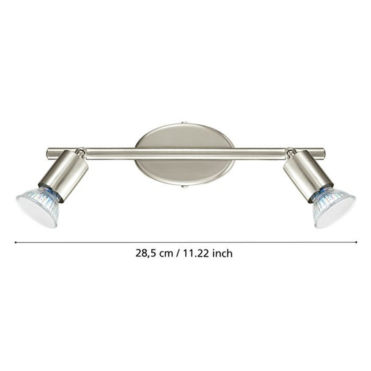 Foco LED de Parede e Teto com Duas Cabeças Ajustáveis BUZZ-LED EGLO