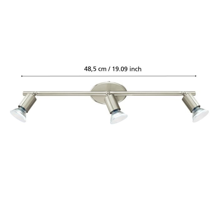 Cargue la imagen en el visor de la galería, Foco LED de Parede e Teto com 3 Cabeças Ajustáveis BUZZ-LED EGLO

