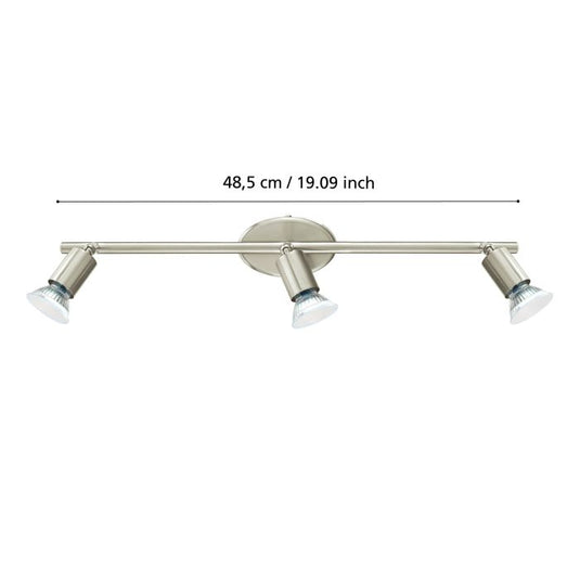 Foco LED de Parede e Teto com 3 Cabeças Ajustáveis BUZZ-LED EGLO