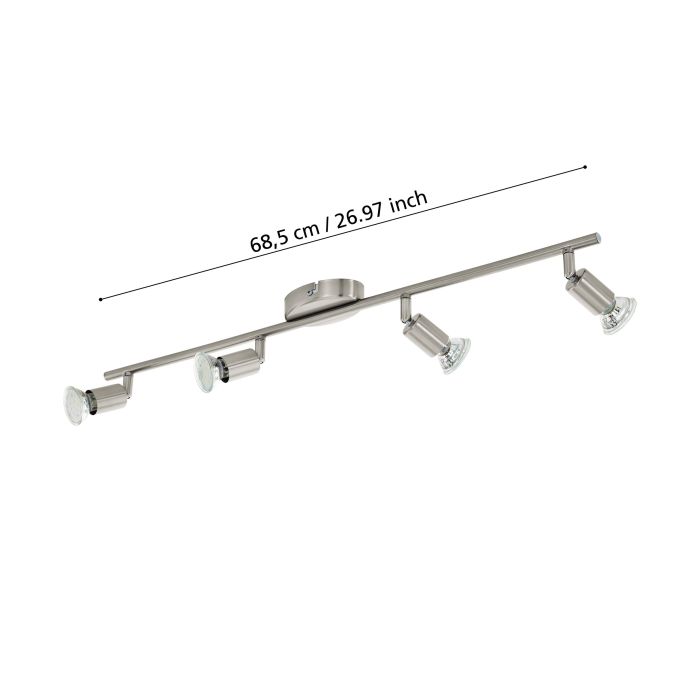 Cargue la imagen en el visor de la galería, Foco LED de Parede e Teto com 4 Cabeças Ajustáveis BUZZ-LED EGLO

