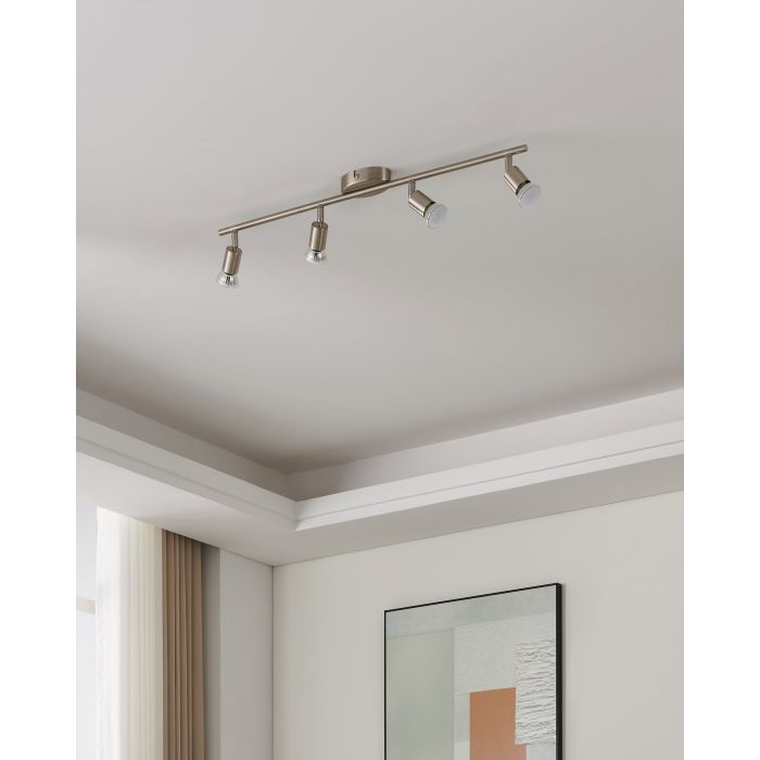Cargue la imagen en el visor de la galería, Foco LED de Parede e Teto com 4 Cabeças Ajustáveis BUZZ-LED EGLO
