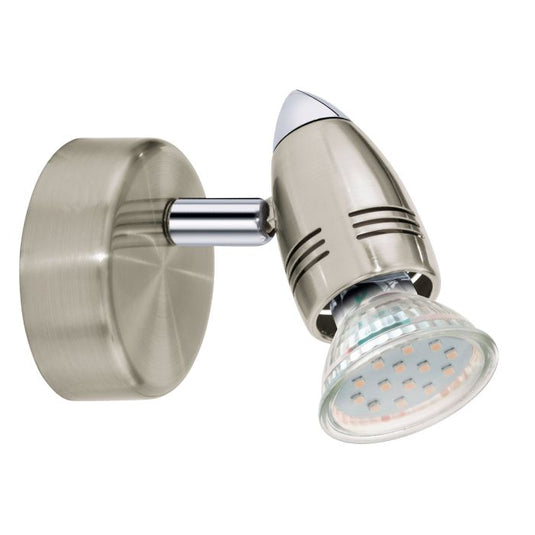Foco LED Ajustável em Metal Níquel Fosco e Cromado MAGNUM-LED EGLO