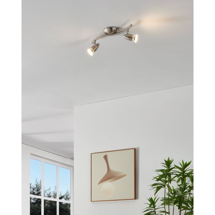 Cargue la imagen en el visor de la galería, Foco LED de Parede e Teto Ajustável Níquel Fosco e Cromado MAGNUM-LED EGLO
