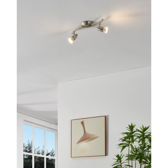 Foco LED de Parede e Teto Ajustável Níquel Fosco e Cromado MAGNUM-LED EGLO