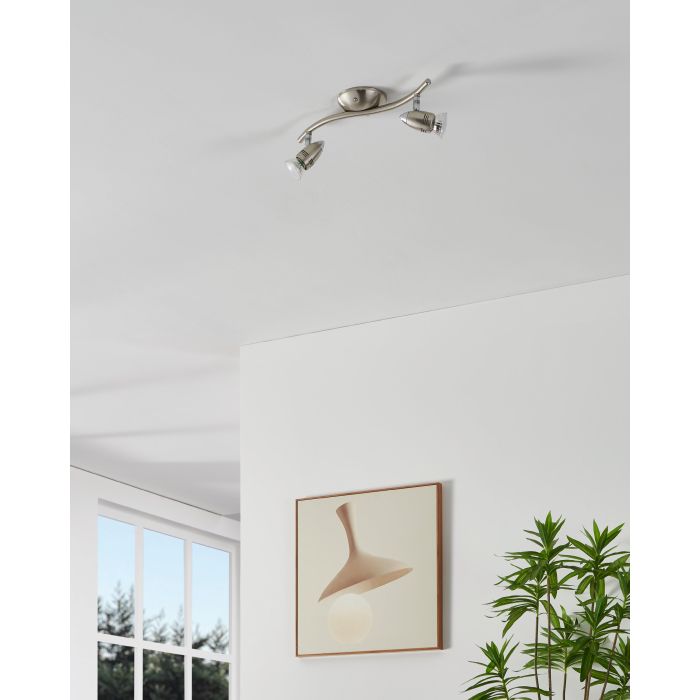 Cargue la imagen en el visor de la galería, Foco LED de Parede e Teto Ajustável Níquel Fosco e Cromado MAGNUM-LED EGLO
