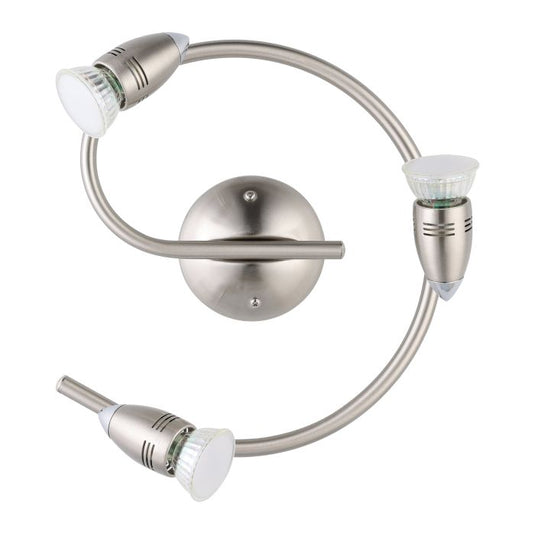 Foco LED de Parede e Teto Ajustável Níquel Fosco e Cromado MAGNUM-LED EGLO